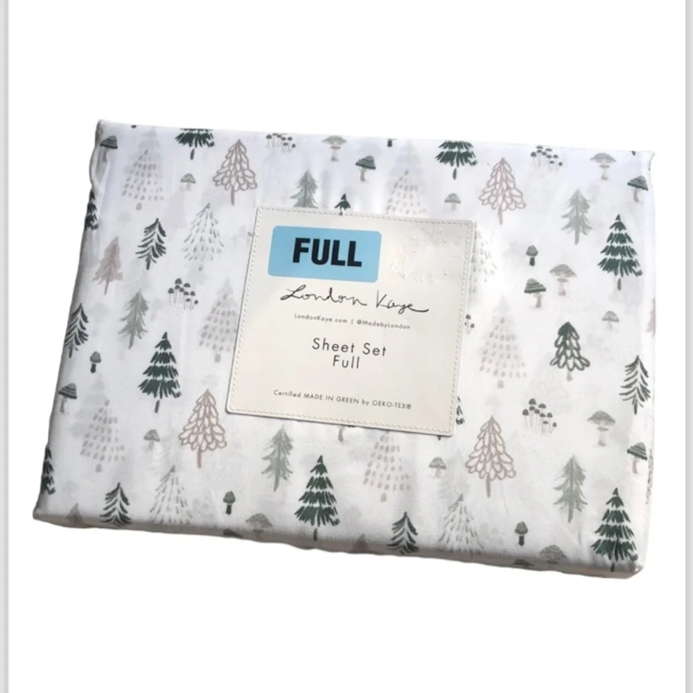 London Kaye Christmas Trees Holiday Sheet Set